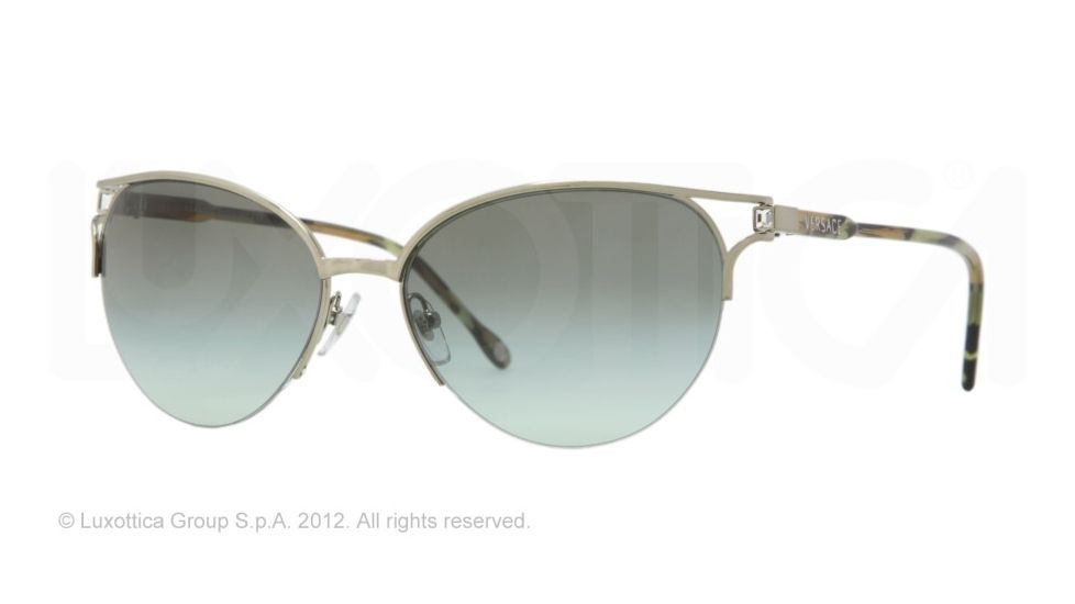 Versace VE2123B Progressive Prescription Sunglasses VE2123B-13058E-56 - Lens Diameter 56 mm, Lens Diameter 56 mm, Frame Color Green