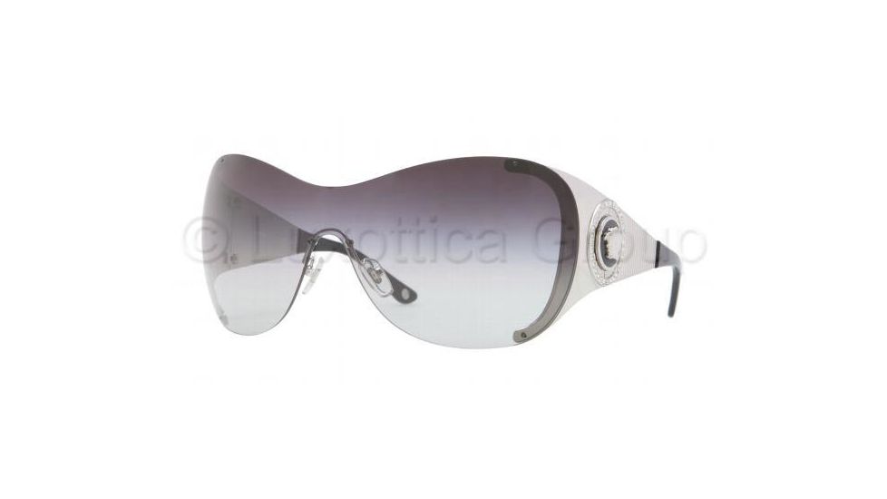 Versace VE2135B Sunglasses 10008G-0138 - Silver Frame, Gray Gradient Lenses