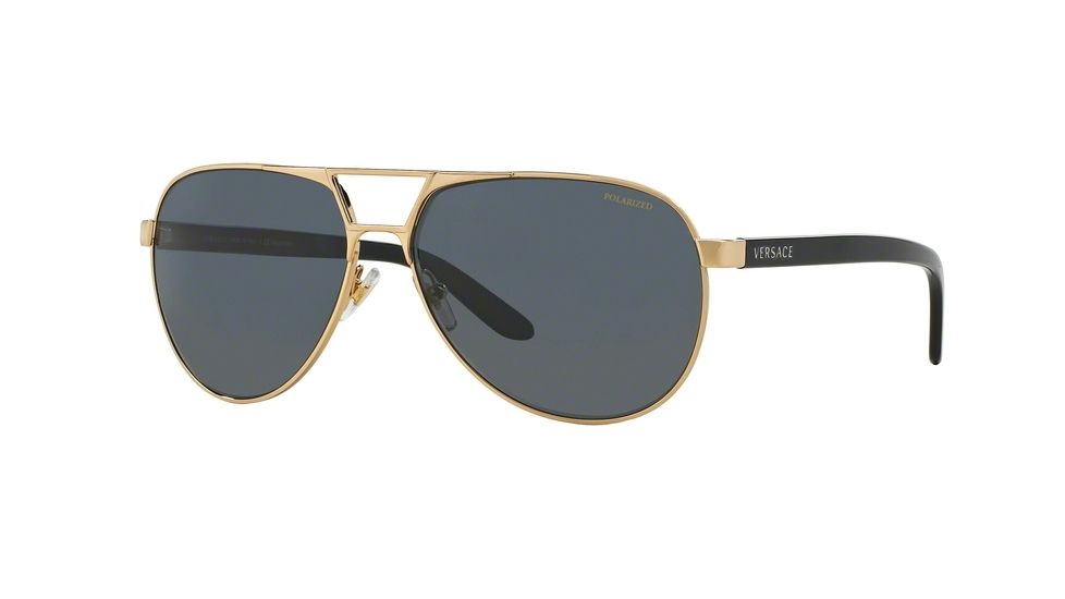 Versace VE2142 Progressive Prescription Sunglasses VE2142-100281-60 - Lens Diameter 60 mm, Lens Diameter 60 mm, Frame Color Gold
