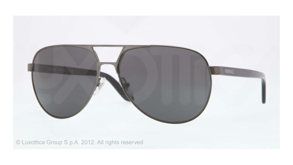 Versace VE2142 Progressive Prescription Sunglasses VE2142-131687-60 - Lens Diameter 60 mm, Lens Diameter 60 mm, Frame Color Athracite