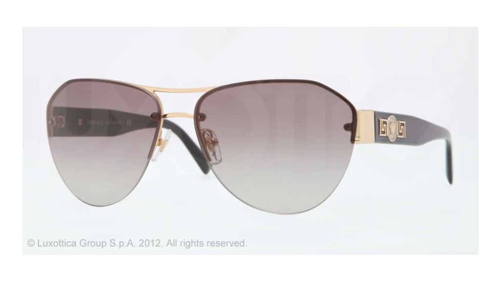 Versace VE2143 Single Vision Prescription Sunglasses VE2143-100211-59 - Lens Diameter 59 mm, Lens Diameter 59 mm, Frame Color Gold