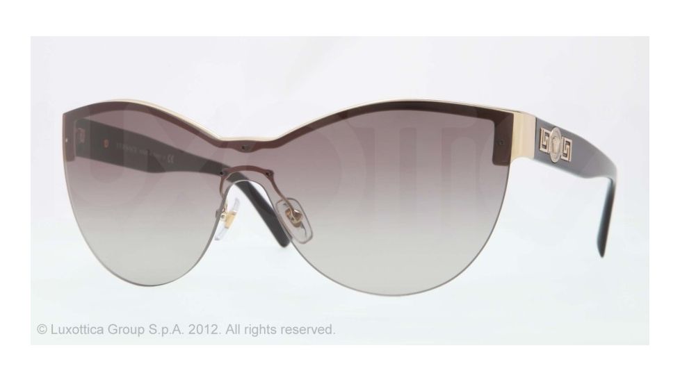 Versace VE2144 Single Vision Prescription Sunglasses VE2144-125211-40 - Lens Diameter 140 mm, Lens Diameter 40 mm, Frame Color Pale Gold