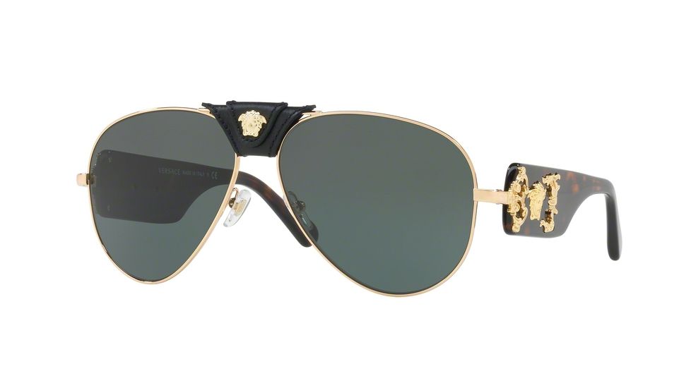 Versace VE2150Q Progressive Prescription Sunglasses VE2150Q-100271-62 - Lens Diameter 62 mm, Frame Color Gold