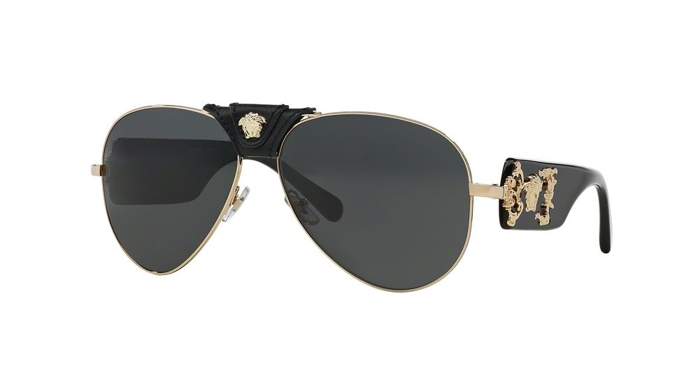 Versace VE2150Q Progressive Prescription Sunglasses VE2150Q-100287-62 - Lens Diameter 62 mm, Frame Color Gold
