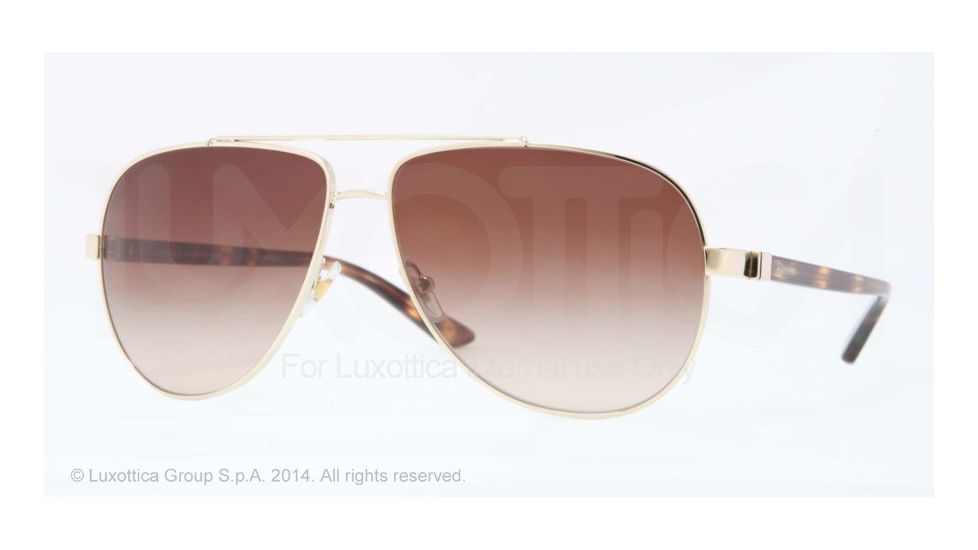 Versace VE2151 Single Vision Prescription Sunglasses VE2151-125213-62 - Lens Diameter 62 mm, Frame Color Pale Gold