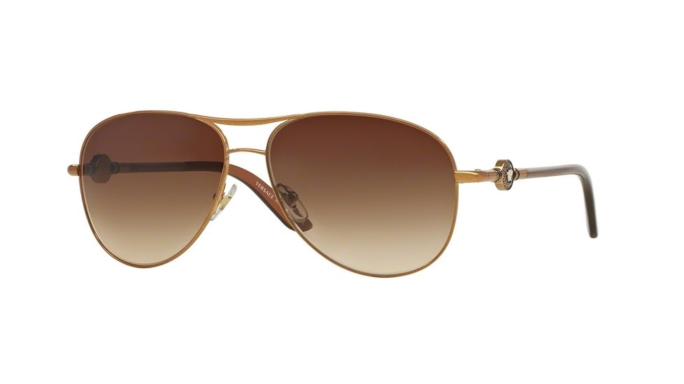 Versace VE2157 Single Vision Prescription Sunglasses VE2157-130413-58 - Lens Diameter 58 mm, Frame Color Brown