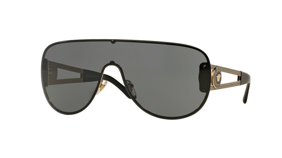 Versace VE2166 Single Vision Prescription Sunglasses VE2166-125287-41 - Lens Diameter 141 mm, Lens Diameter 41 mm, Frame Color Pale Gold