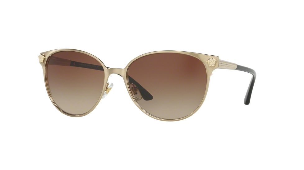 Versace VE2168 Bifocal Prescription Sunglasses VE2168-133913-57 - Lens Diameter 57 mm, Frame Color Brushed Pale Gold