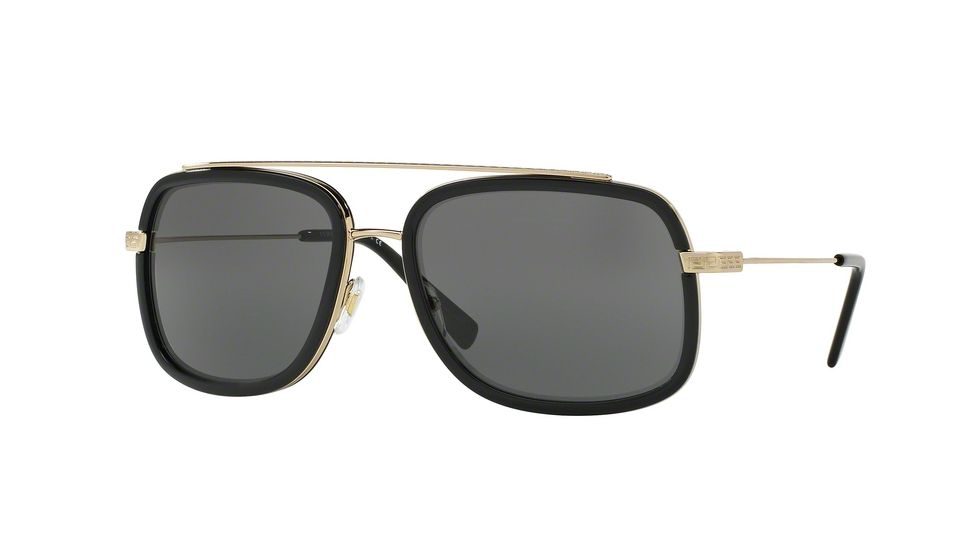 Versace VE2173 Single Vision Prescription Sunglasses VE2173-125287-60 - Lens Diameter 60 mm, Frame Color Pale Gold/Black