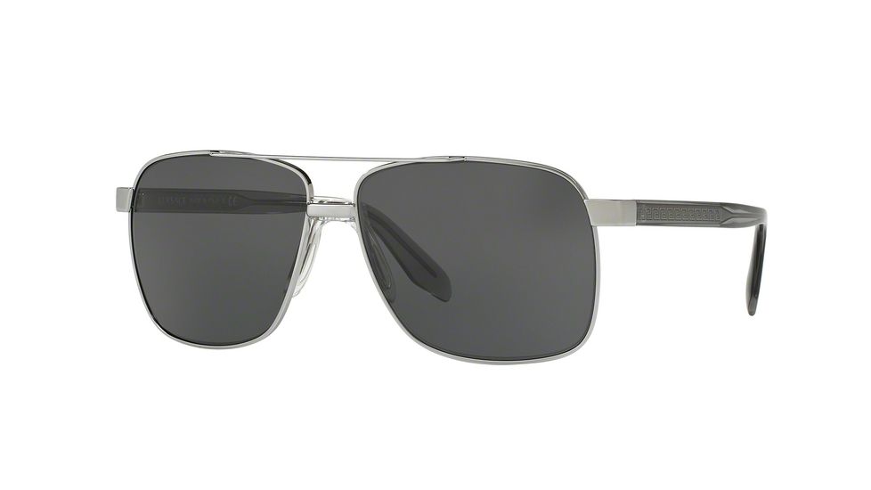 Versace VE2174 Progressive Prescription Sunglasses VE2174-100187-59 - Lens Diameter 59 mm, Frame Color Gunmetal