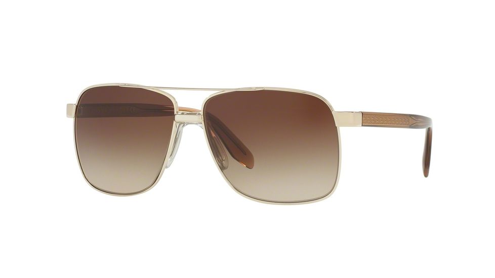 Versace VE2174 Progressive Prescription Sunglasses VE2174-125213-59 - Lens Diameter 59 mm, Frame Color Pale Gold