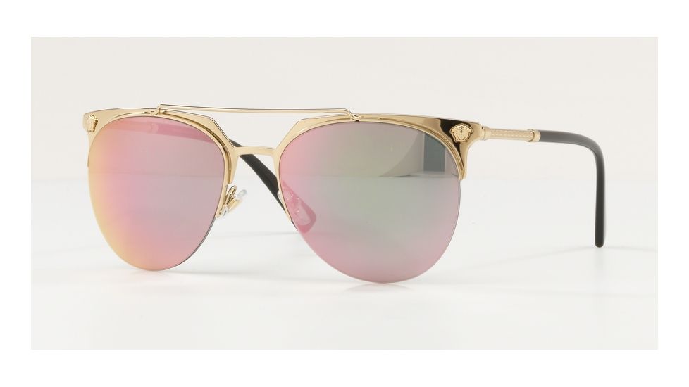 Versace VE2181 Bifocal Prescription Sunglasses VE2181-12524Z-57 - Lens Diameter 57 mm, Frame Color Pale Gold