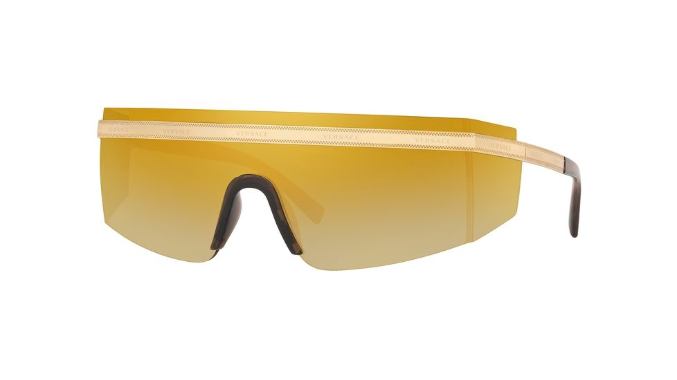Versace VE2208 Sunglasses 10027P-45 - , Brown Mirror Gold Lenses