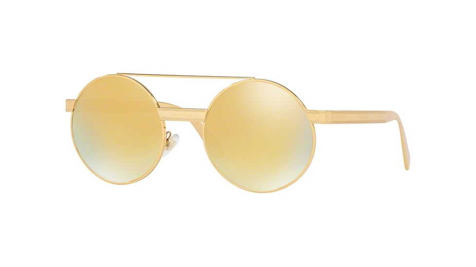 Versace VE2210 Sunglasses 14557P-52 - , Brown Mirror Gold Lenses