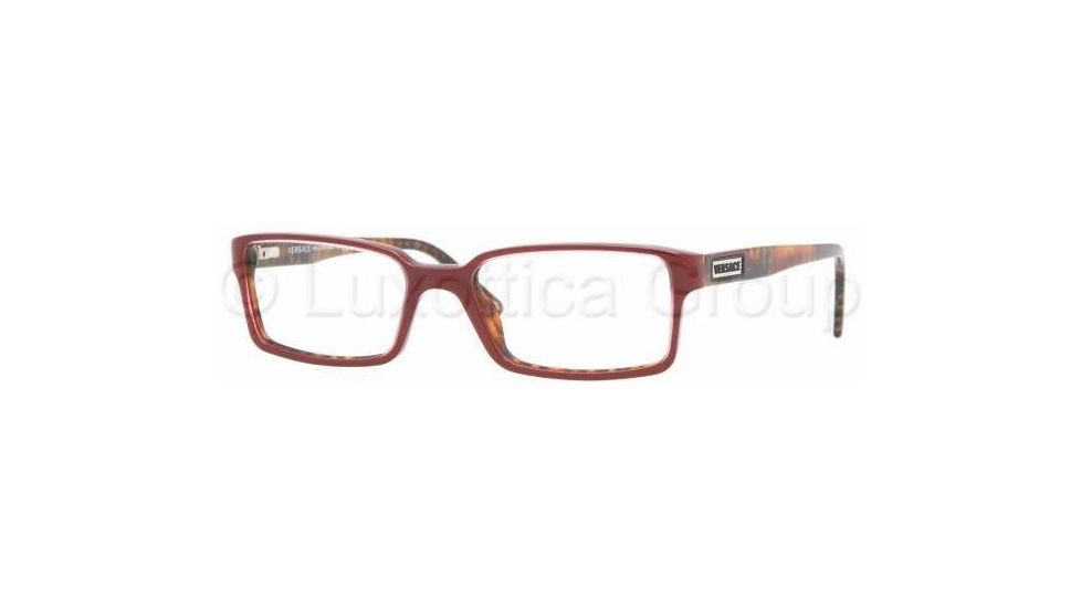 Versace VE3142 Single Vision Prescription Eyewear 868-5217 - Red/Havana 