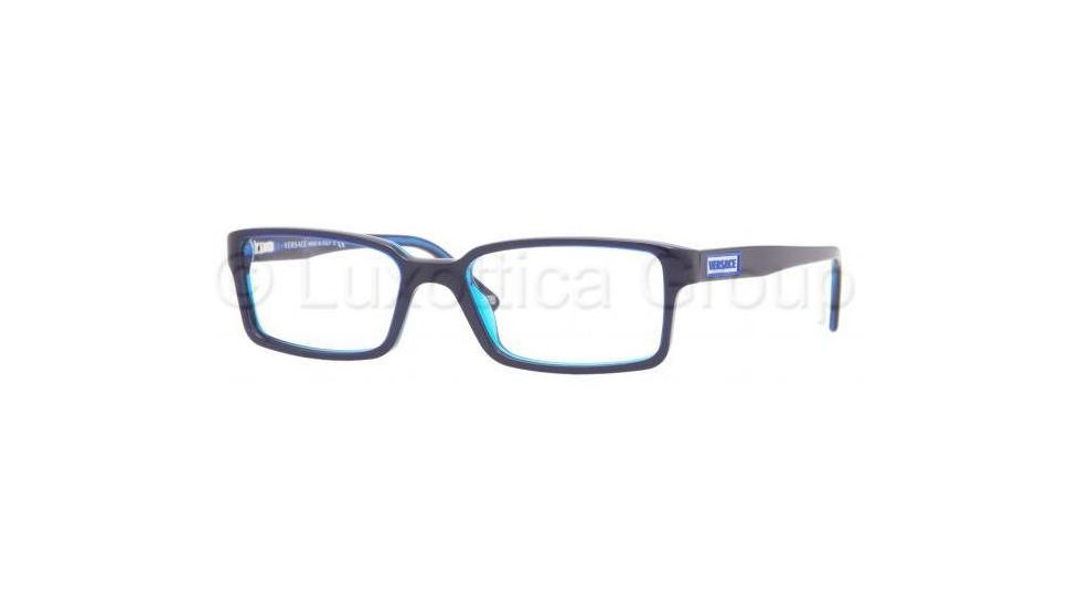 Versace VE3142 Single Vision Prescription Eyewear 904-5217 - Blue/Transparent Blue 