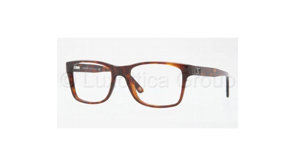 Versace VE3151 Single Vision Prescription Eyeglasses 879-5418 - Havana Frame
