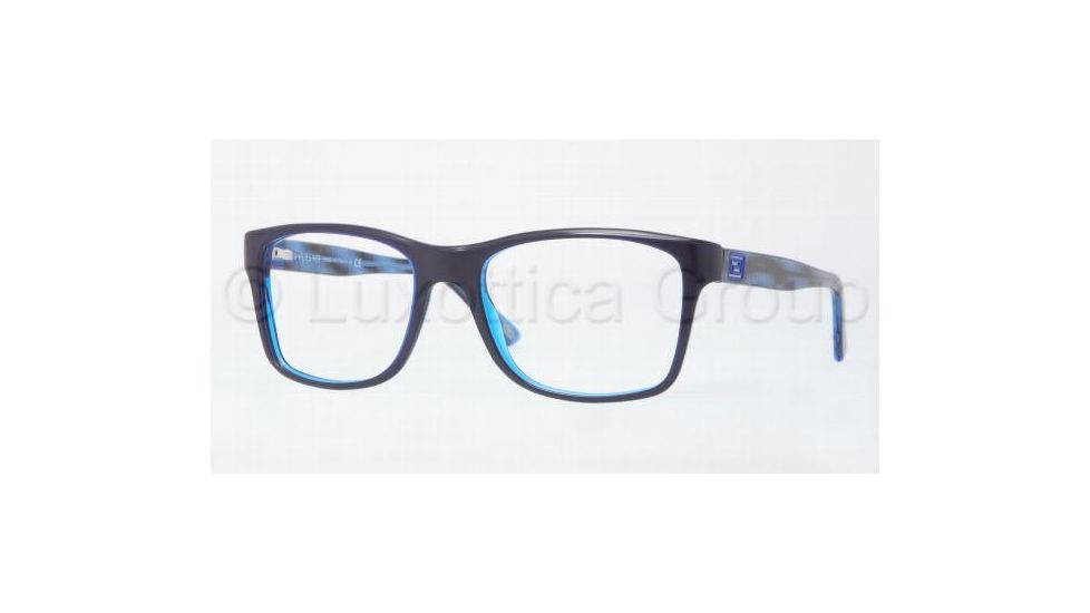 Versace VE3151 Single Vision Prescription Eyeglasses 904-5218 - Blue / Transparent Blue Frame