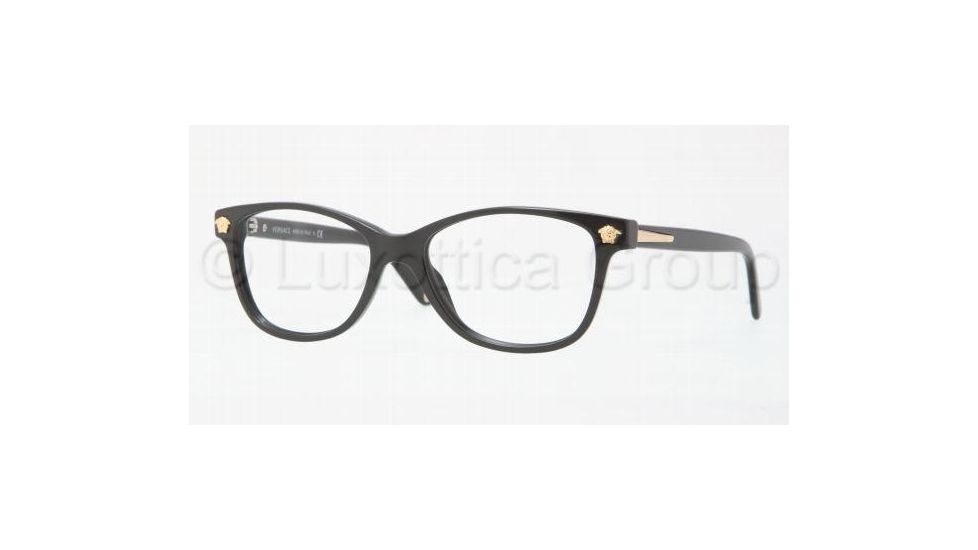 Versace VE3153 Eyeglass Frames 945-5116 - Shiny Black 