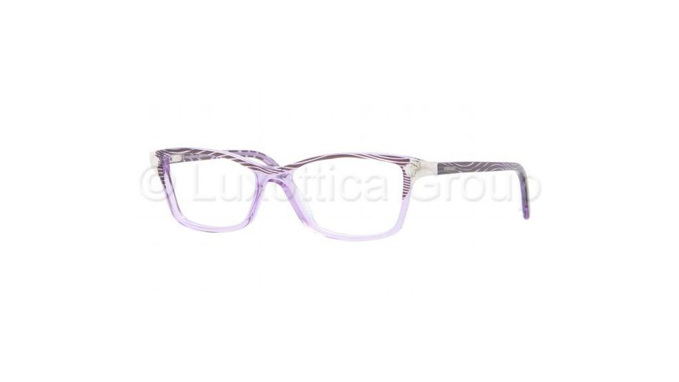 Versace VE3156 Progressive Prescription Eyeglasses 958-5115 - Waves Violet Frame, Demo Lens Lenses