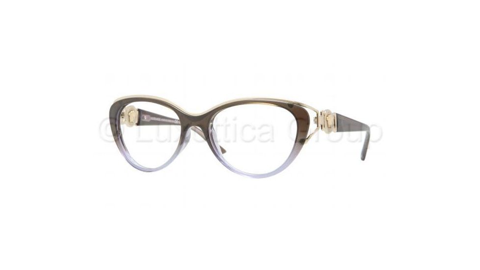 Versace VE3167 Single Vision Prescription Eyeglasses 5007-5317 - Dark Steel Frame