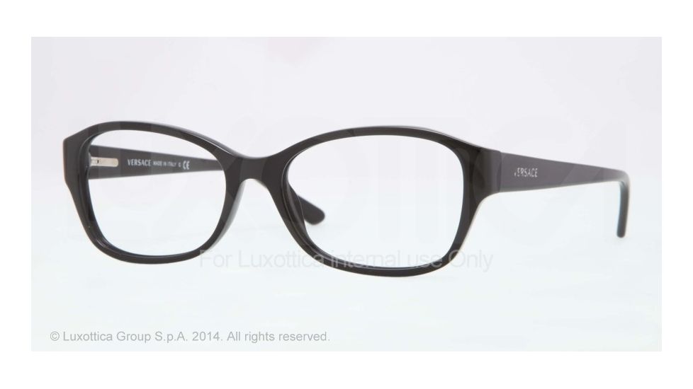 Versace VE3176A Eyeglass Frames GB1-53 - Black Frame