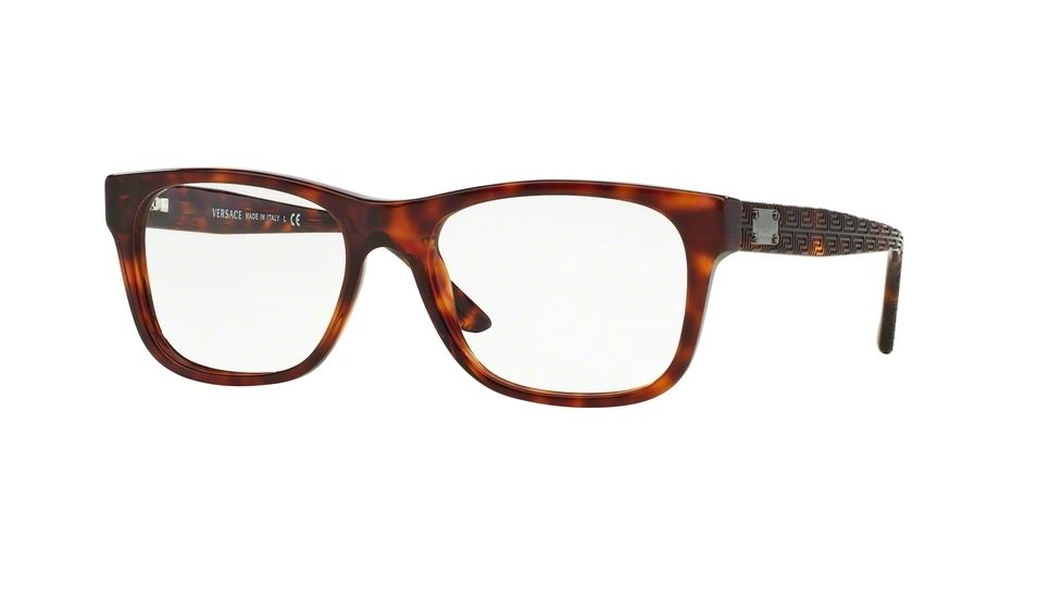 Versace VE3199A Progressive Prescription Eyeglasses 879-55 - Havana Frame
