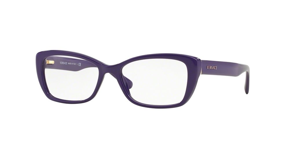 Versace VE3201 Single Vision Prescription Eyeglasses 5120-52 - Violet Frame