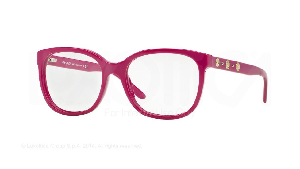 Versace VE3203 Bifocal Prescription Eyeglasses 5067-51 - Fuxia Frame