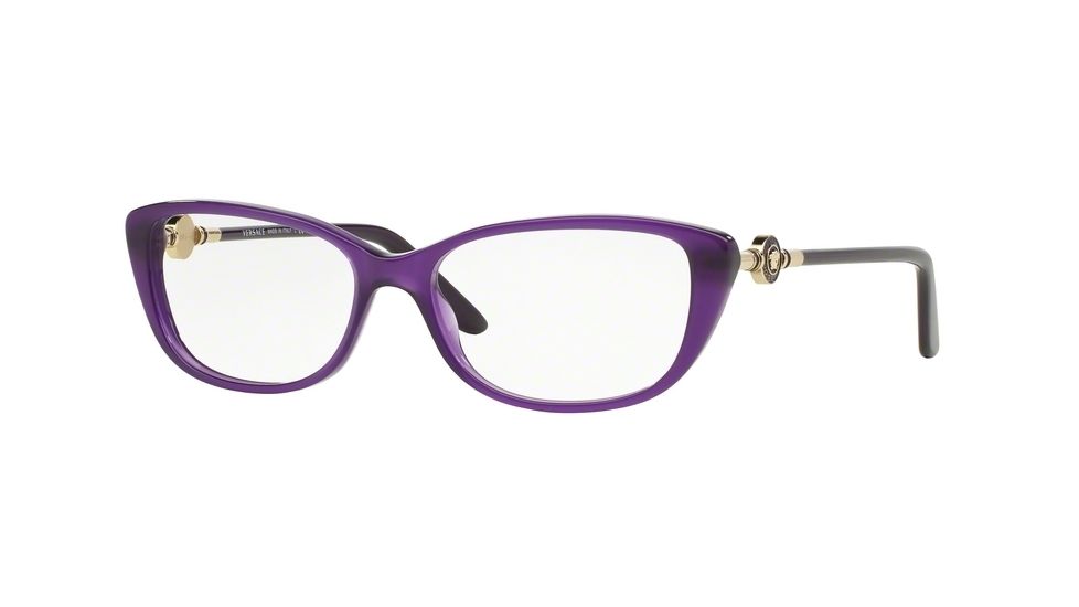 Versace VE3206 Progressive Prescription Eyeglasses 5095-52 - Opal Violet Frame
