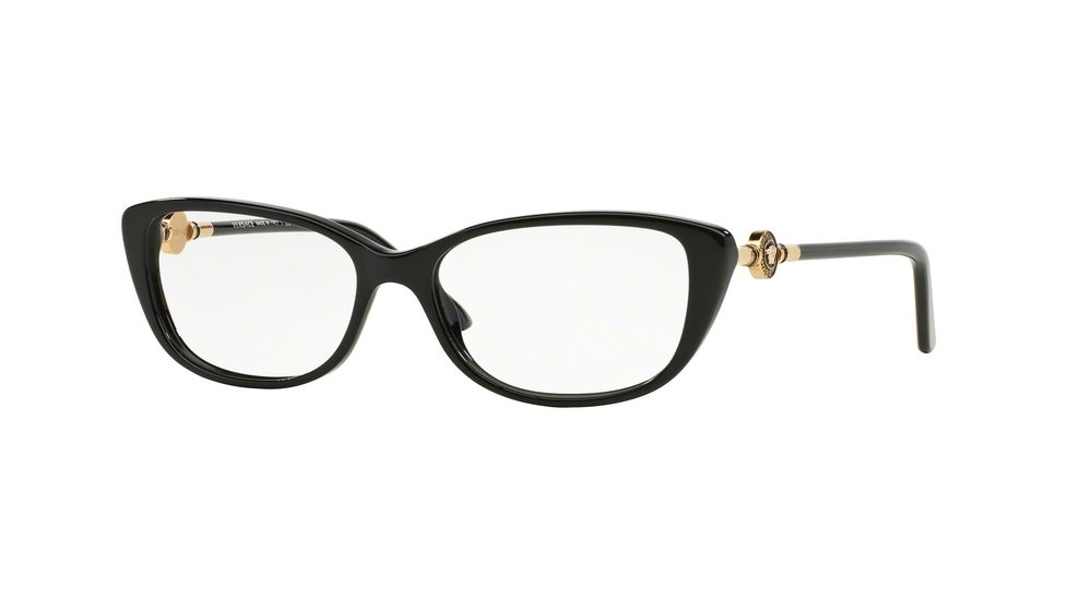 Versace VE3206 Progressive Prescription Eyeglasses GB1-54 - Black Frame