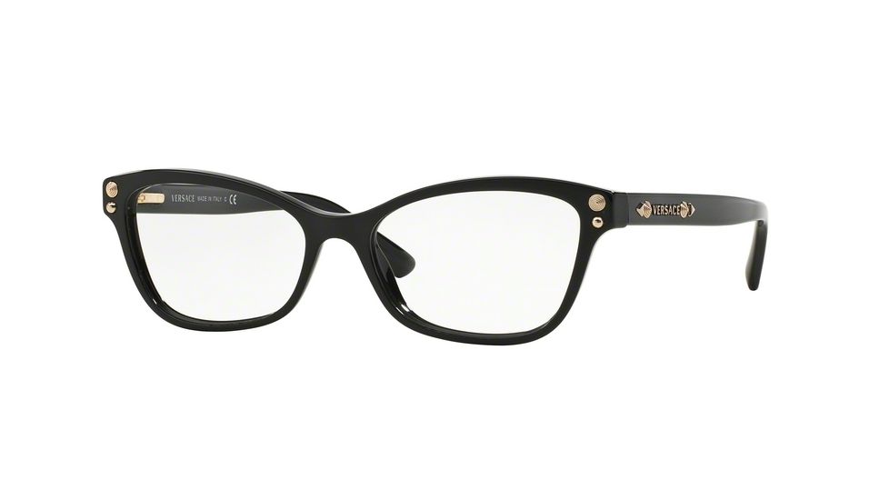 Versace VE3208 Bifocal Prescription Eyeglasses GB1-54 - Black Frame