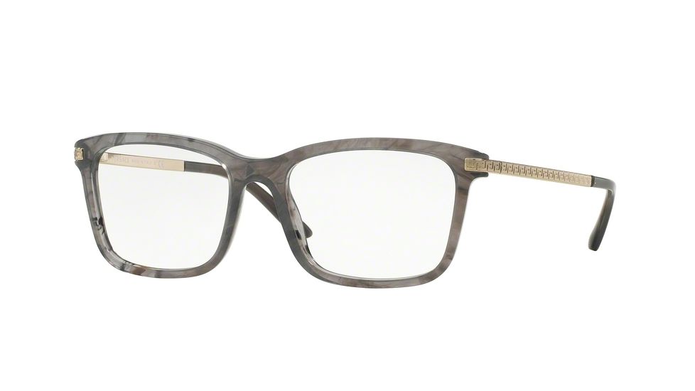 Versace VE3210 Bifocal Prescription Eyeglasses 5147-53 - Striped Grey Frame