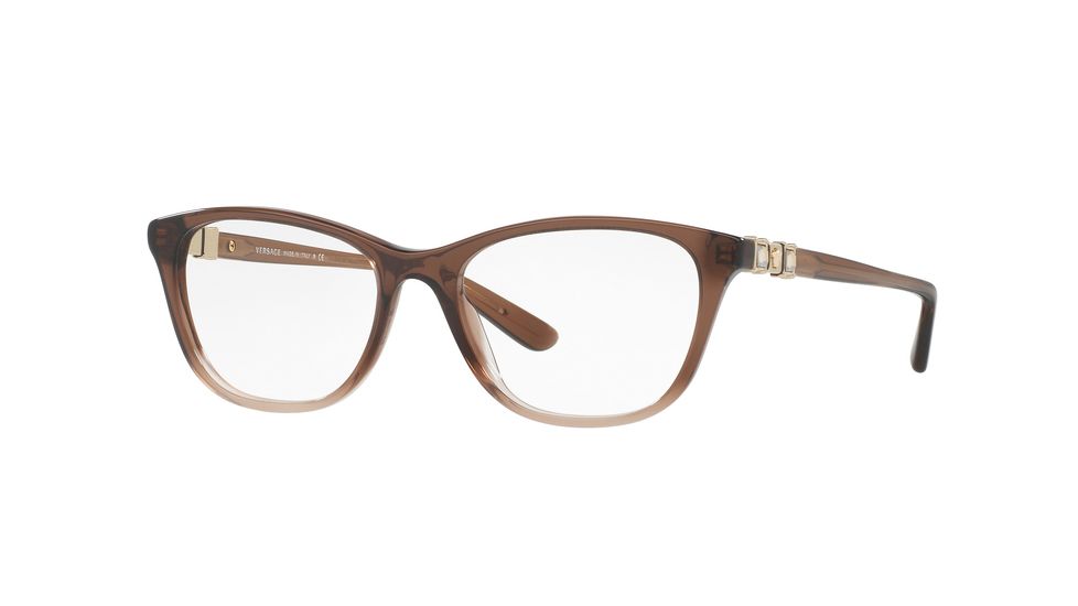 Versace VE3213B Bifocal Prescription Eyeglasses 5165-52 - Brown Gradient Frame