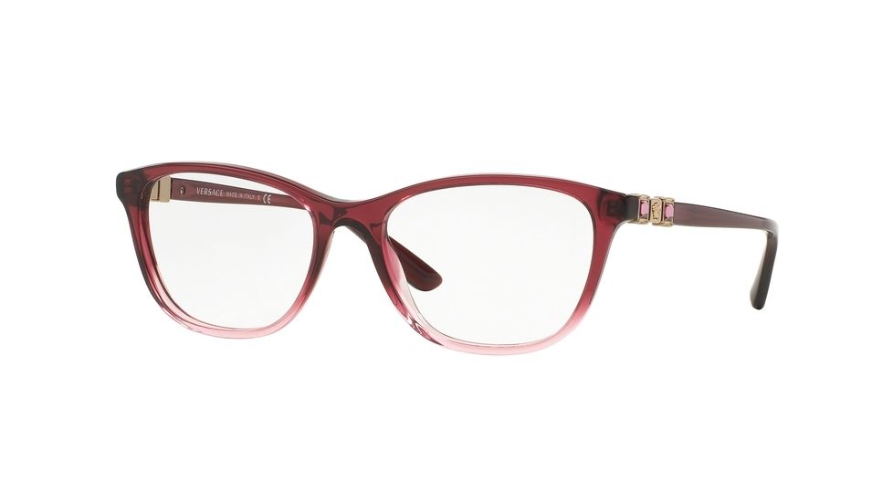 Versace VE3213BA Eyeglass Frames 5151-54 - Tr Marc/tr Pink Frame