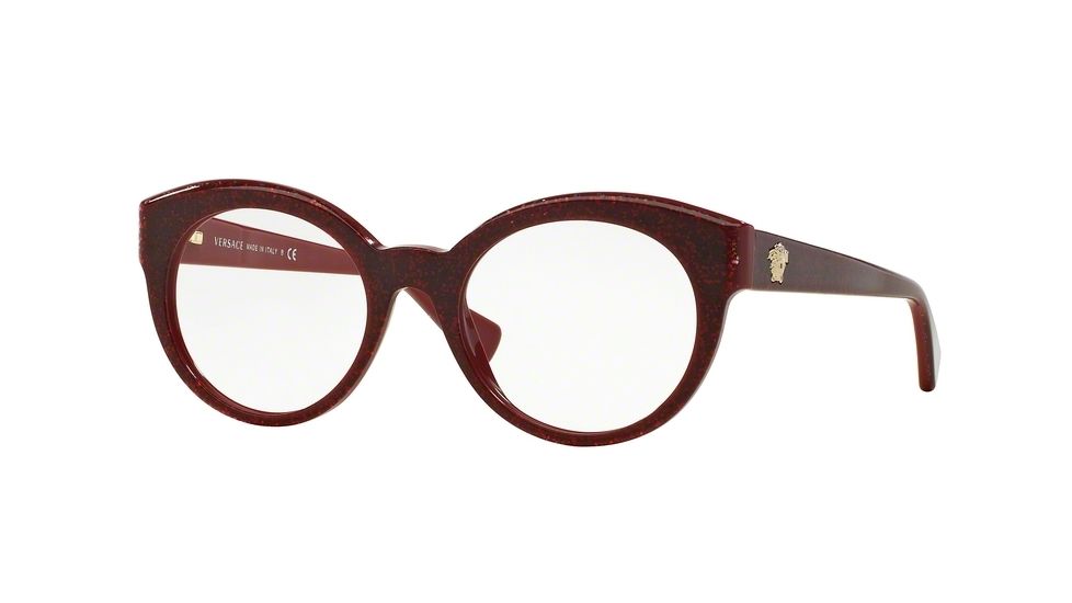 Versace VE3217 Eyeglass Frames 5158-51 - Glitter Red/red Frame