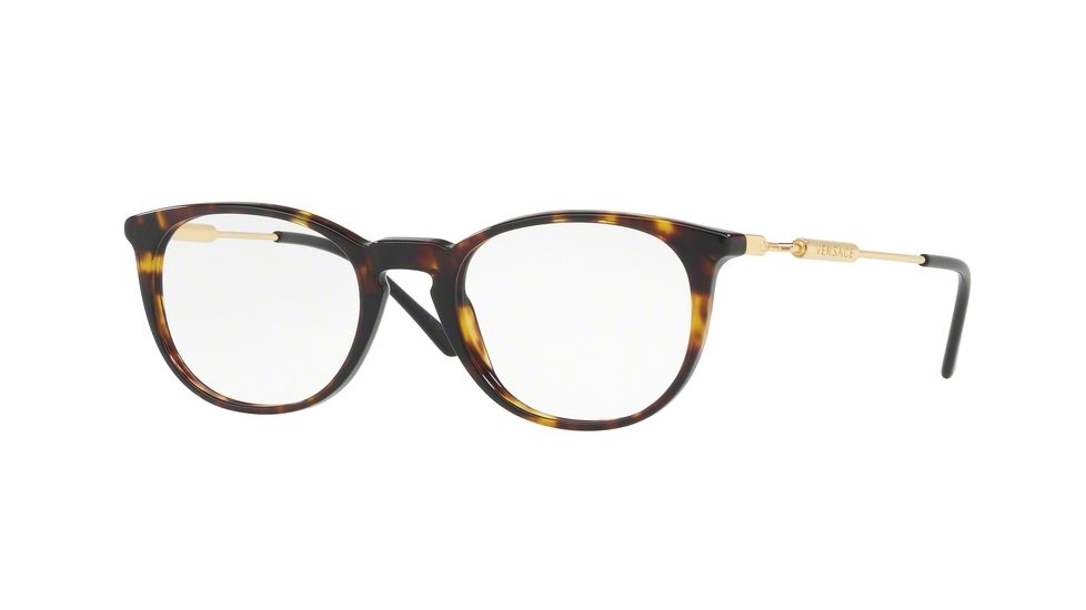 Versace VE3227 Bifocal Prescription Eyeglasses 108-51 - Dark Havana Frame