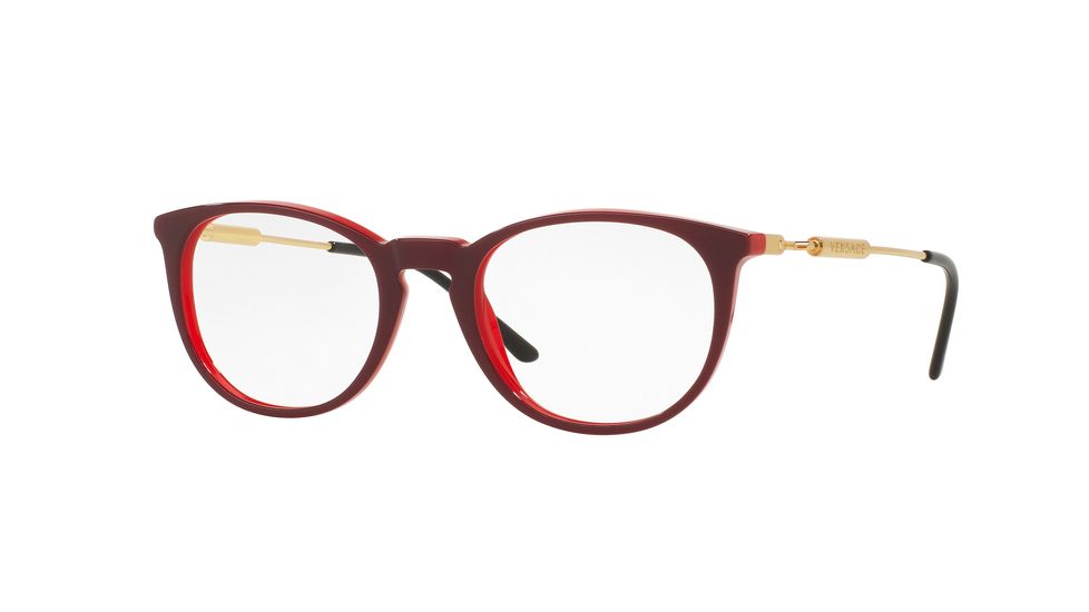 Versace VE3227 Bifocal Prescription Eyeglasses 5188-51 - Red Frame