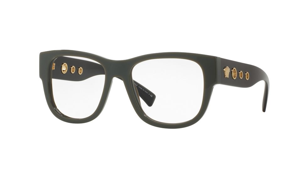 Versace VE3230A Progressive Prescription Eyeglasses 5193-54 - Green Frame