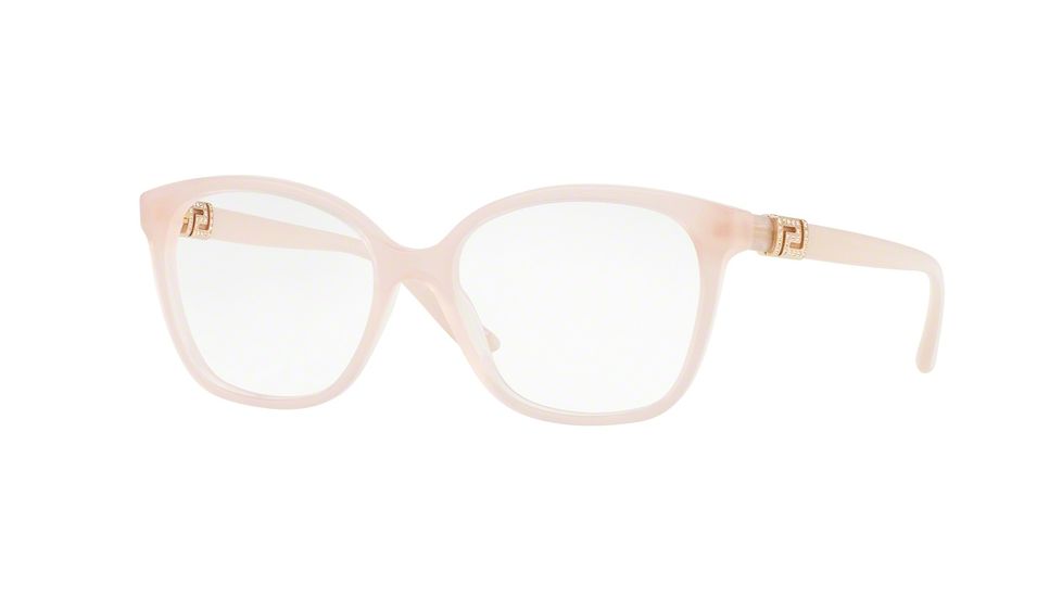 Versace VE3235B Single Vision Prescription Eyeglasses 5224-52 - Opal Powder Frame
