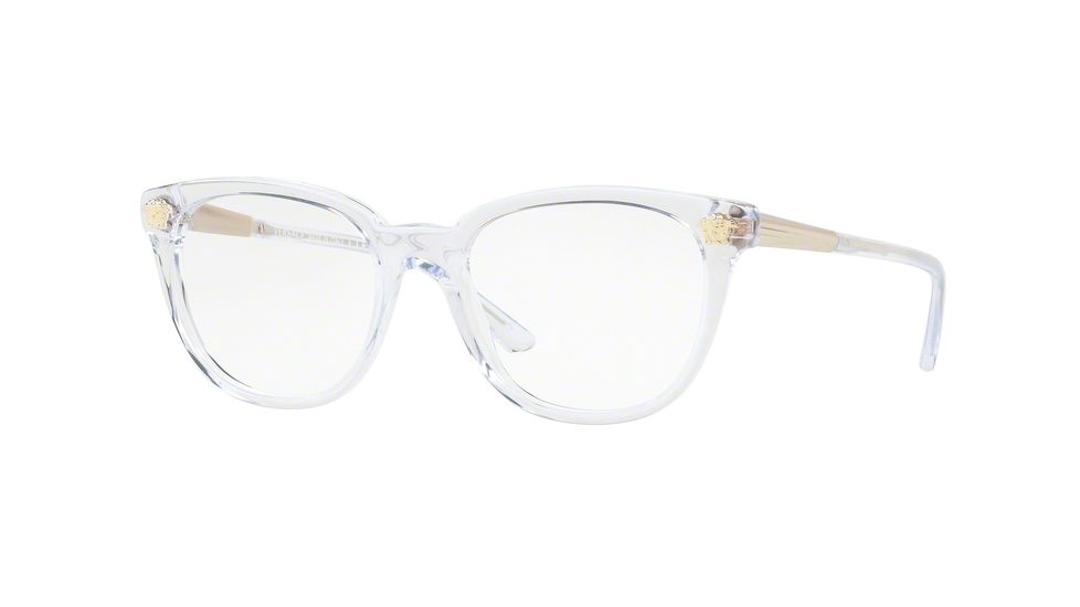 Versace VE3242A Single Vision Prescription Eyeglasses 148-54 - Trasparent Frame
