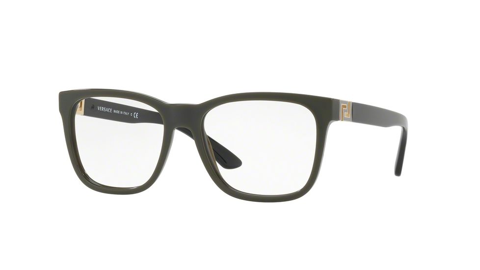 Versace VE3243 Eyeglass Frames 5193-53 - Military Green Frame