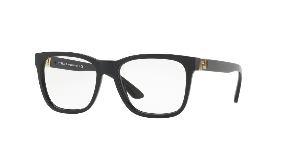 Versace VE3243 Eyeglass Frames GB1-53 - Black Frame
