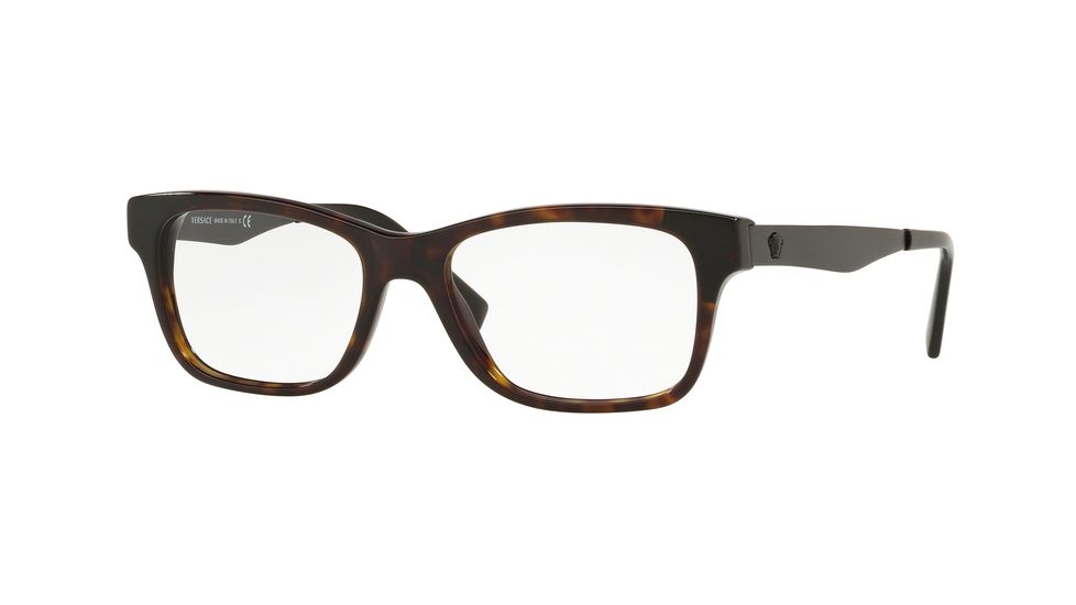 Versace VE3245 Eyeglass Frames 5298-53 - Havana Frame