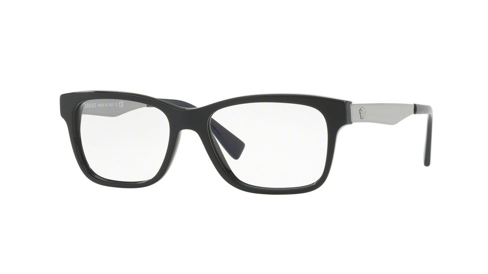 Versace VE3245A Eyeglass Frames 5238-55 - Black/Blue Frame