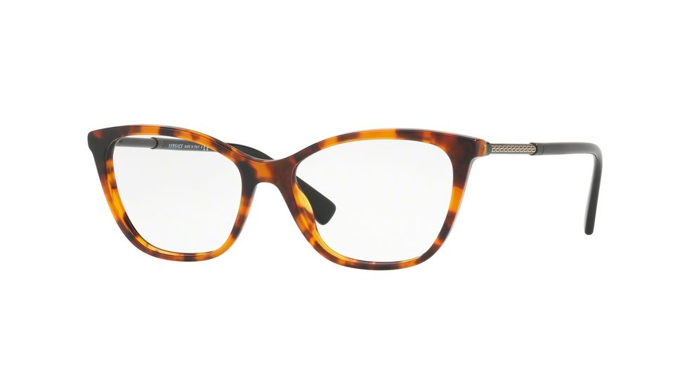Versace VE3248 Eyeglass Frames 5074-52 - Havana Frame