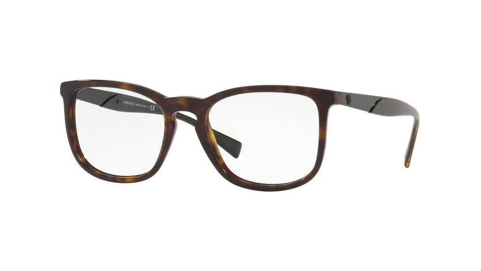 Versace VE3252 Bifocal Prescription Eyeglasses 108-52 - Dark Havana Frame