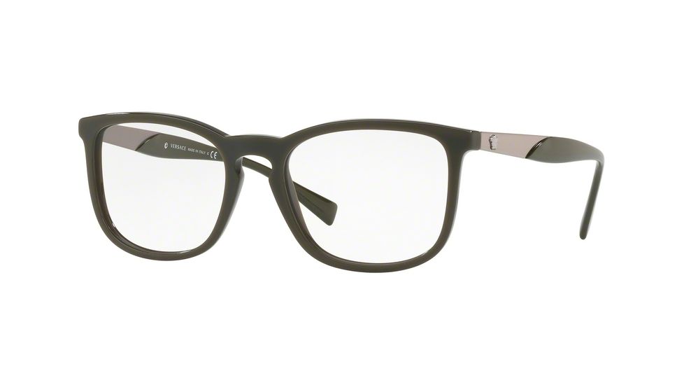 Versace VE3252 Bifocal Prescription Eyeglasses, 52mm, Green, VE3252-5193-52-BI