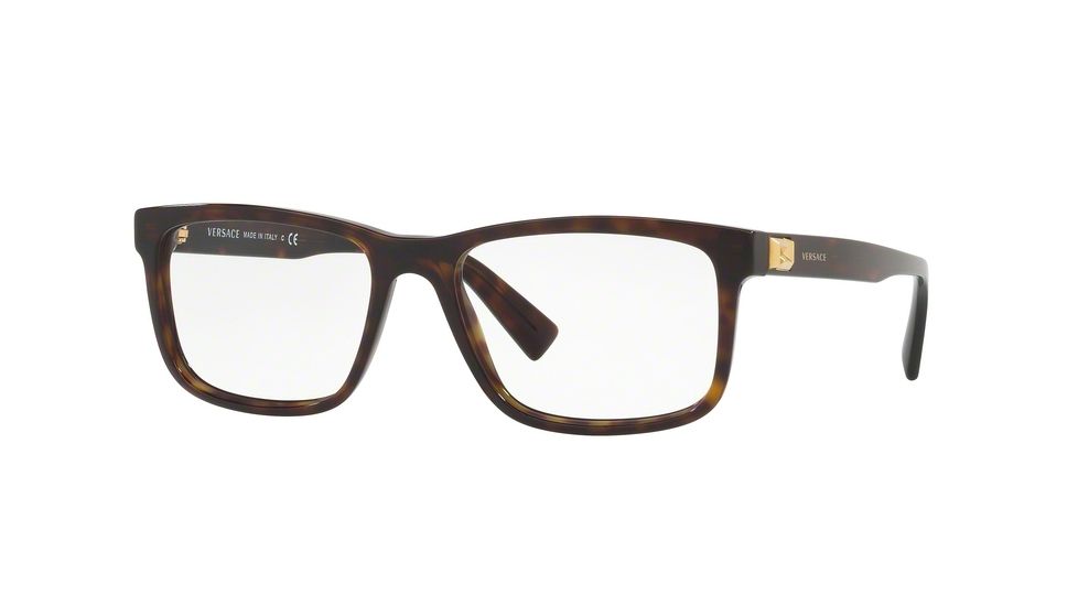 Versace VE3253A Eyeglass Frames 108-55 - Dark Havana Frame