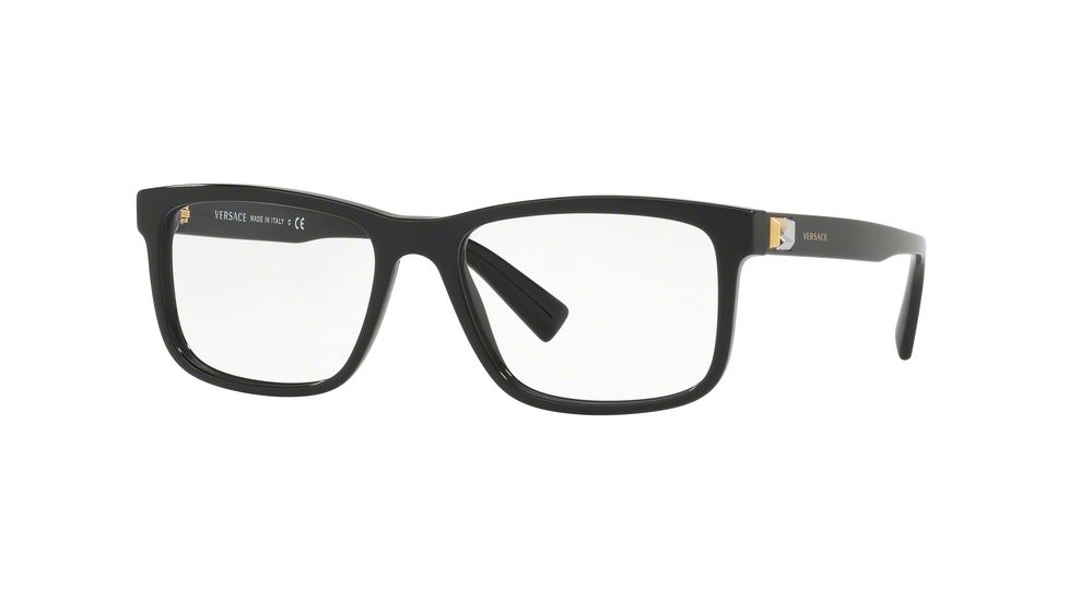 Versace VE3253A Eyeglass Frames GB1-55 - Black Frame
